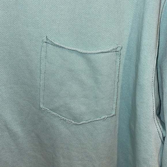 Aerie Oversized Blue Heart Sweatshirt With Pocket Women’s Size Large New - Picture 3 of 8